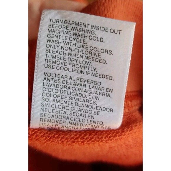 No Boundaries Womens Juniors 7/9 Cropped Capri Sweatpants Apricot Sunset Orange - Picture 4 of 7